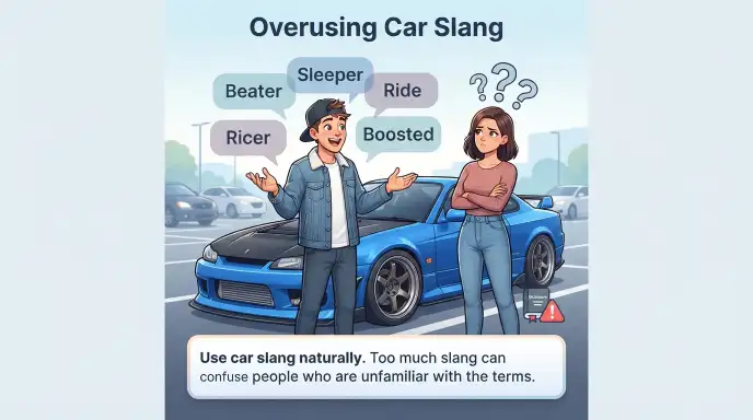 Overusing Car Slang