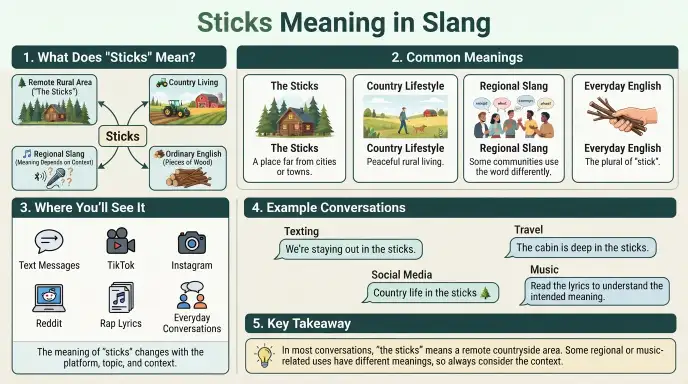 sticks meaning slang