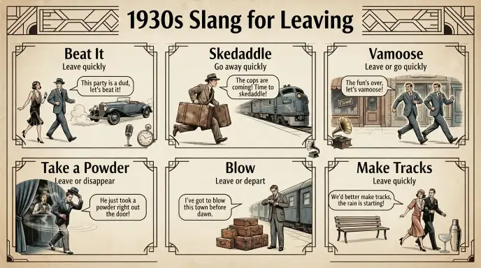 1930s Slang for Leaving
