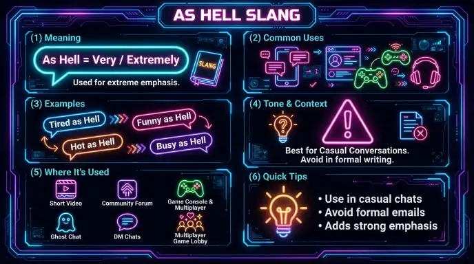 as hell slang