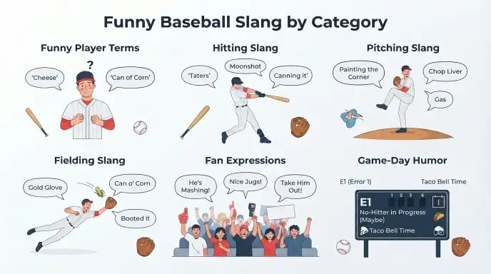 Funny Baseball Slang by Category
