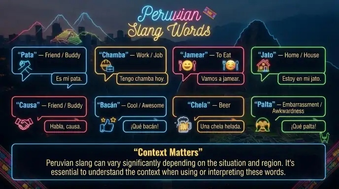 peruvian slang words