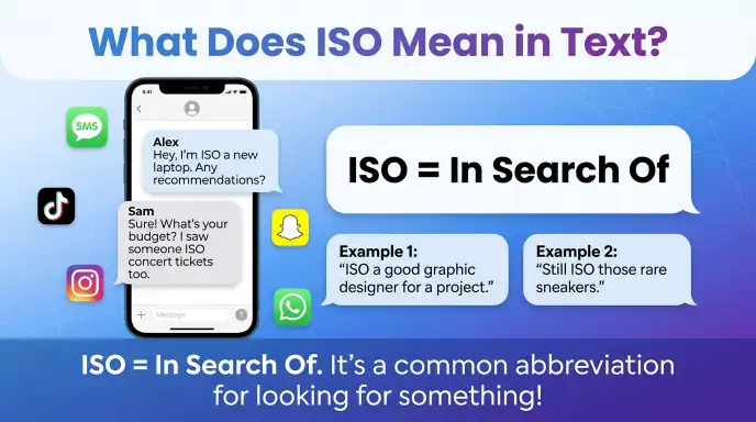iso mean in text