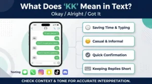 kk mean in text
