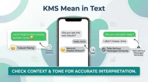 kms mean in text