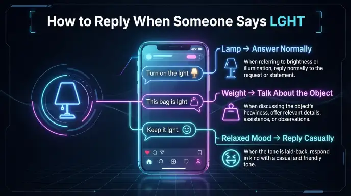 lght mean in text